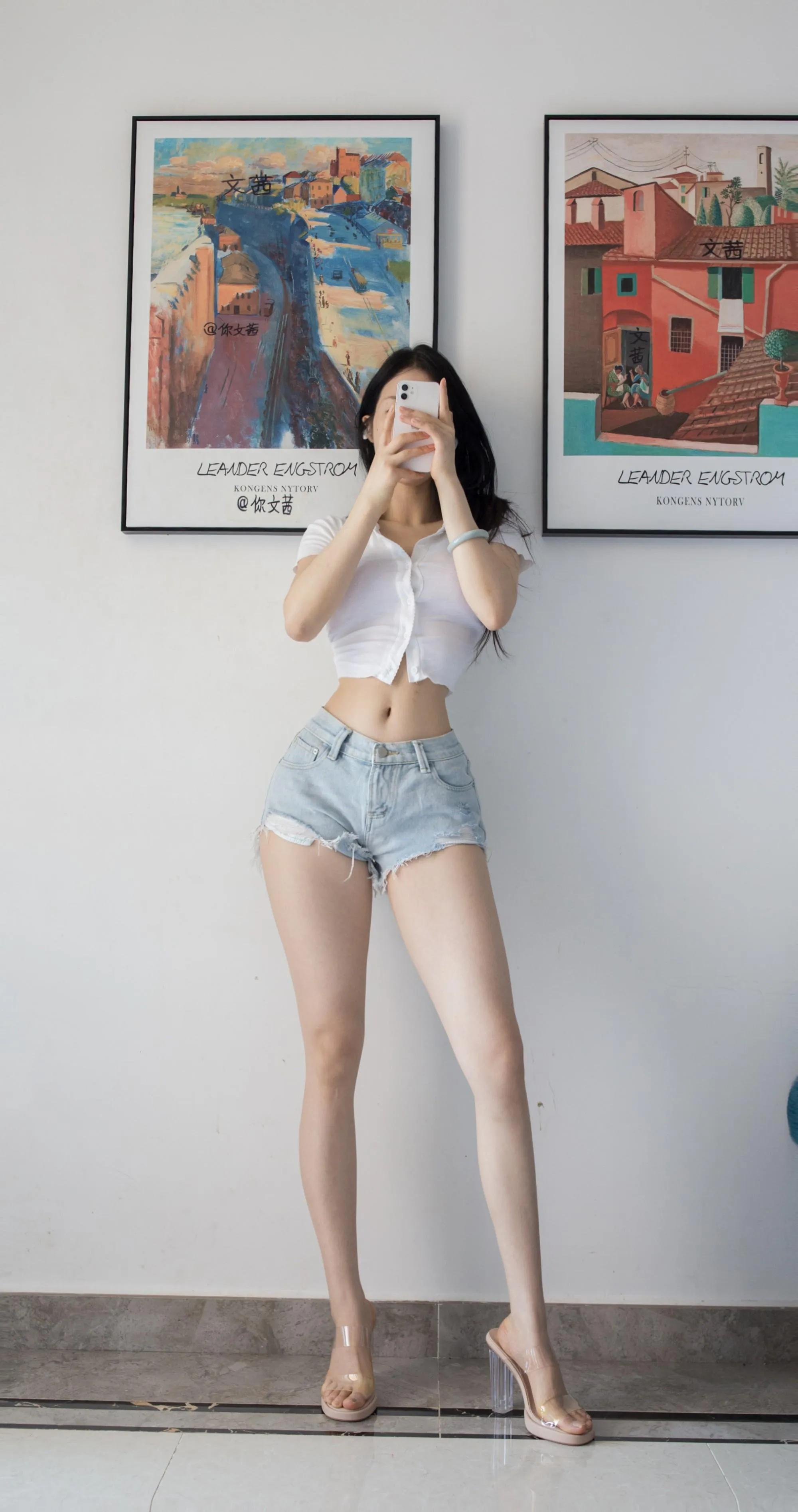 NO.067 Cool文茜-微密圈系列牛仔短裤 [13P]插图8
